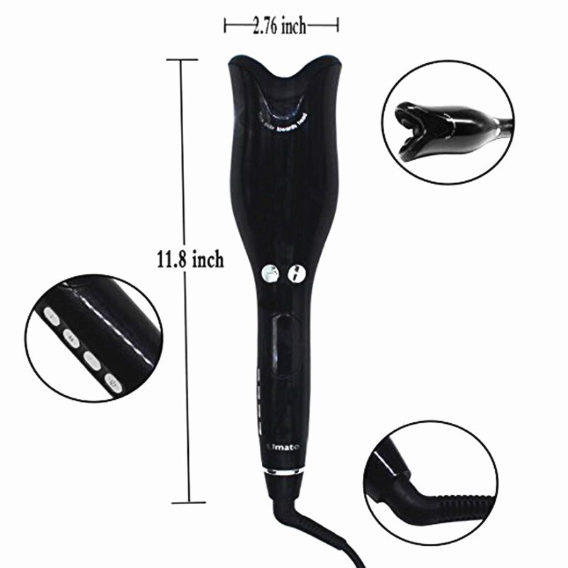 Rulle keramisk roterende krøllejern automatisk luftspin & n curl 1 tommer krøllejern jern krøllejern salon styling