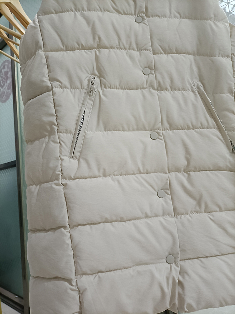 Zus Fara Herfst Winter Stand Kraag Lange Vest Vrouwen Bodywarm Katoen Gewatteerde Winddicht Warm Vest Vrouwelijke Effen Losse Vest