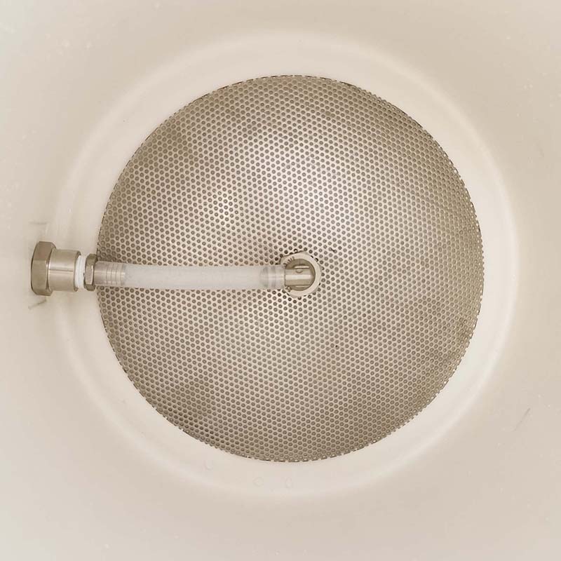 10 " 254mm rostfritt stål kupol falsk botten 1/2 " barb homebrew mash tun svalare öl brygger alla spannmålsbryggningsdelar, hopback,