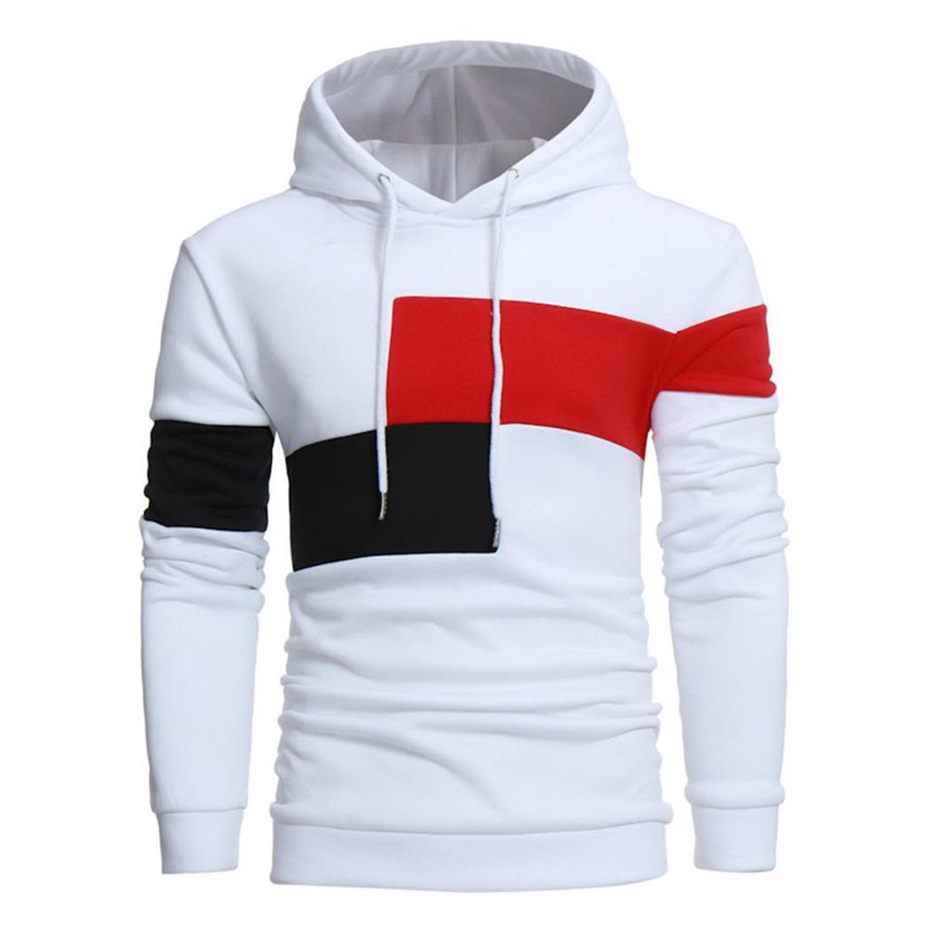 Lieferanten Herbst Winter männer mit kapuze Pullover Männer Hoodies Gym Fitness Casual Männer der Trainning & Übung Kleidung: xl / white