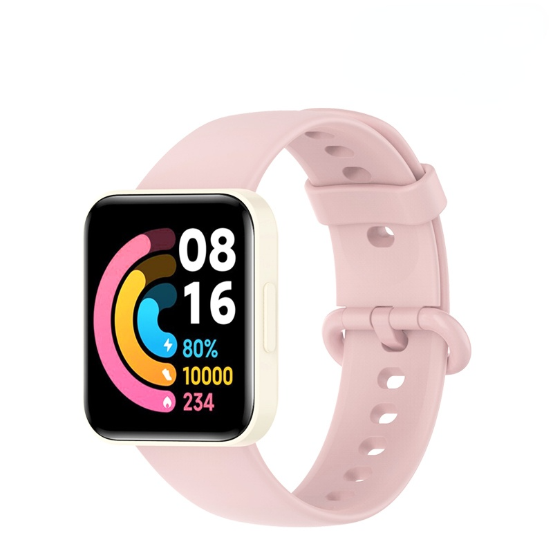 Correa deportiva de silicona para Xiaomi Watch 2 Lite, Reloj inteligente Original, pulsera cómoda para Redmi Watch 2 Lite: Negro y gris / 12 mm