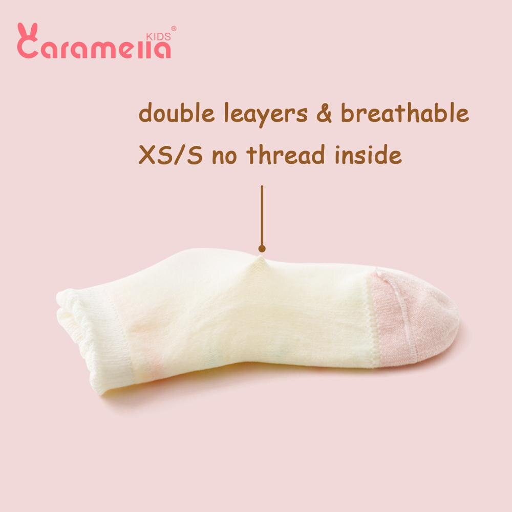 Caramella Mesh Kids Socks 3Pairs Cute Pink Baby Girls Hosiery Funny Girraffe Cartoon Baby Socks 0-12 years