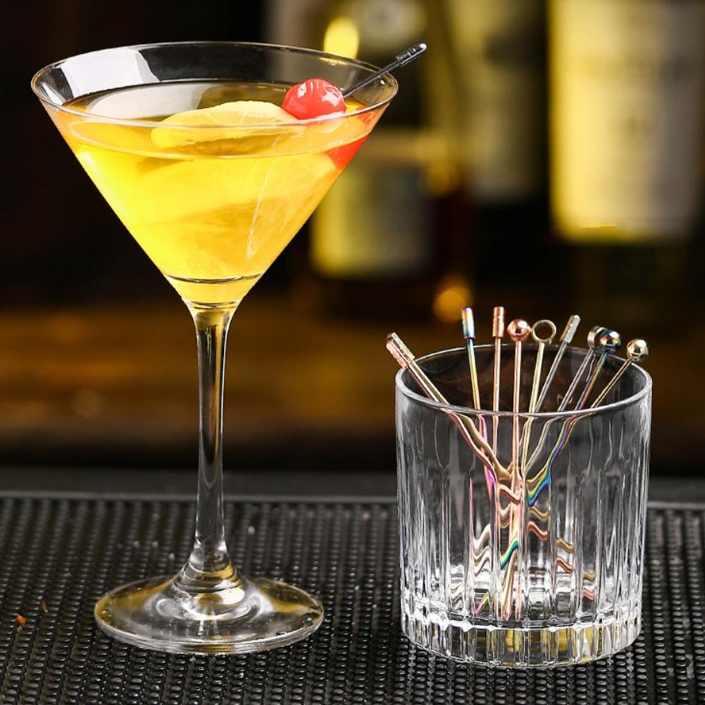 Steel Olive Needle Fruit Sign Cocktail Sign Fruit Decoration Steel Sign Bar Beverage Stirring Tool