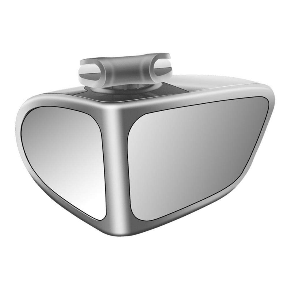 Espejo de punto ciego para coche, cristal transparente de doble cara 360 ° Espejo retrovisor izquierdo y derecho gran angular giratorio, espejo de asistencia de marcha atrás: Beige