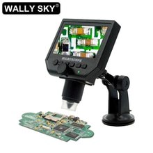 Digital Microscope for PCB Repair 600X 3.6MP USB 4.3 Inches HD LCD Video Microscope Display with Aluminum Alloy Stand