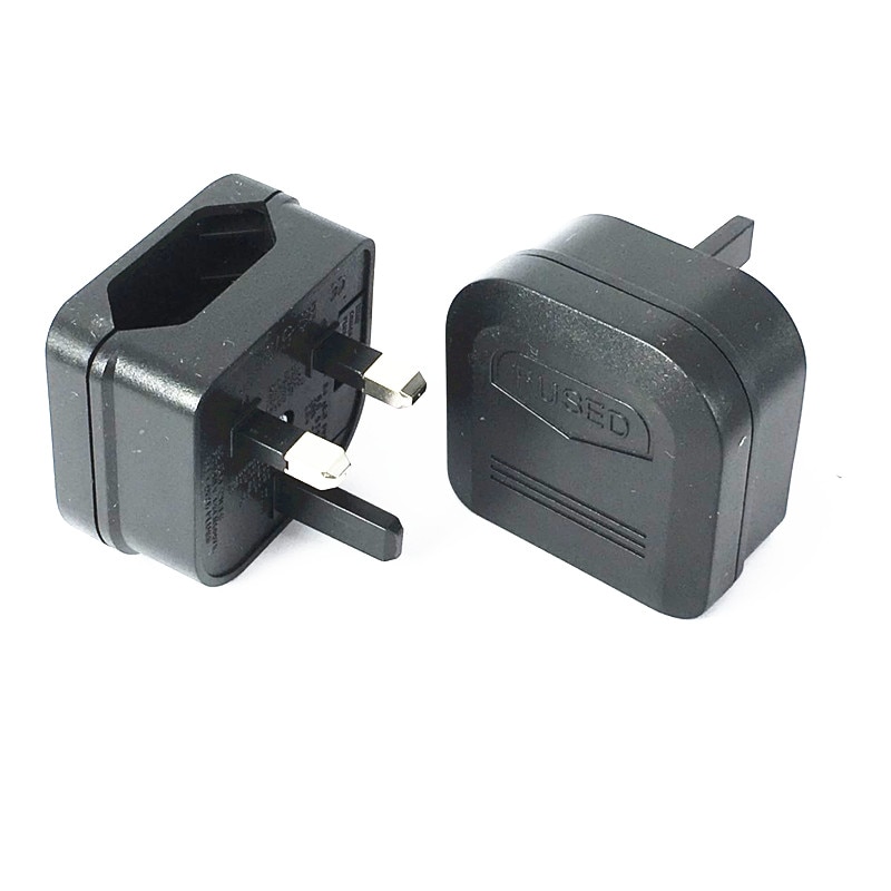 1Pc Europese Euro Eu 2 Pin Naar Uk 3Pin Stopcontact Travel Plug Adapter Converter Nieuw