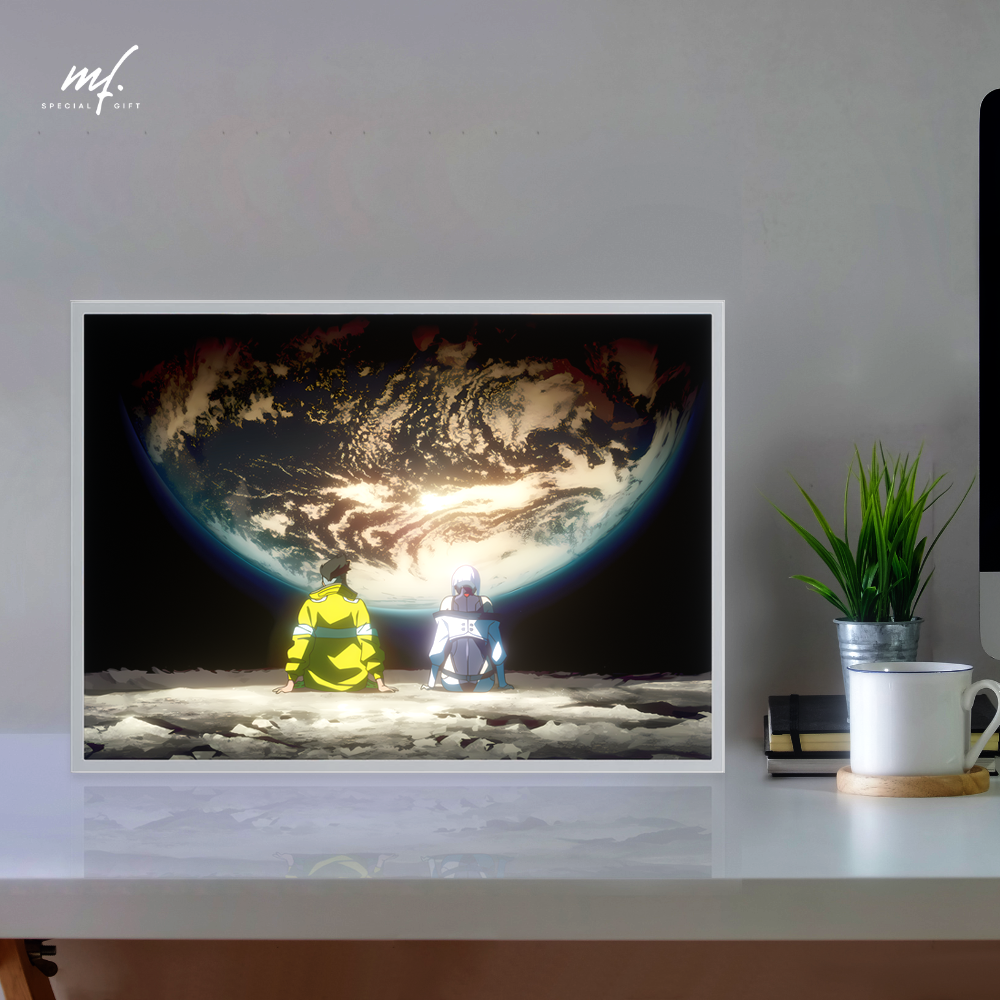 Lámpara de pintura de luz LED Cyberpunk de Anime HD, 3 colores de atenuación de enchufe USB, decoración de Ambiente de neón para sala de juegos, de luz de humor
