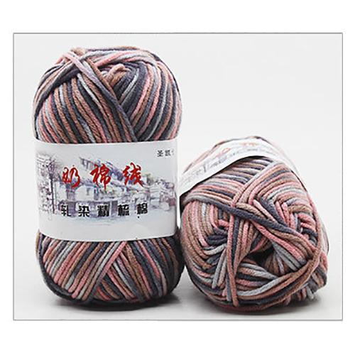 50g/ball Dik #5 Sectie-verven Midden-dikke Melk Katoenen Zachte Baby Garen hand Breien Haak Baby Wollen FZ04: 5