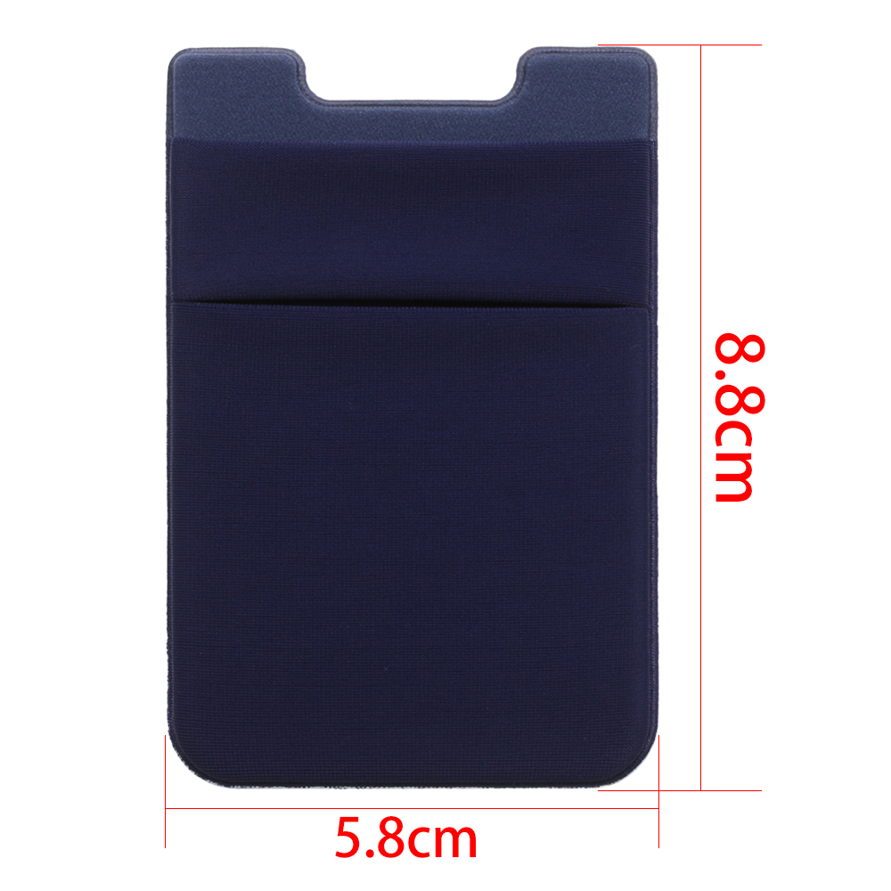 1Pcs Adhesive Sticker Phone Pocket Cell Phone Stick On Card Wallet Stretchy Credit Cards ID Card Holder Pouch Sleeve