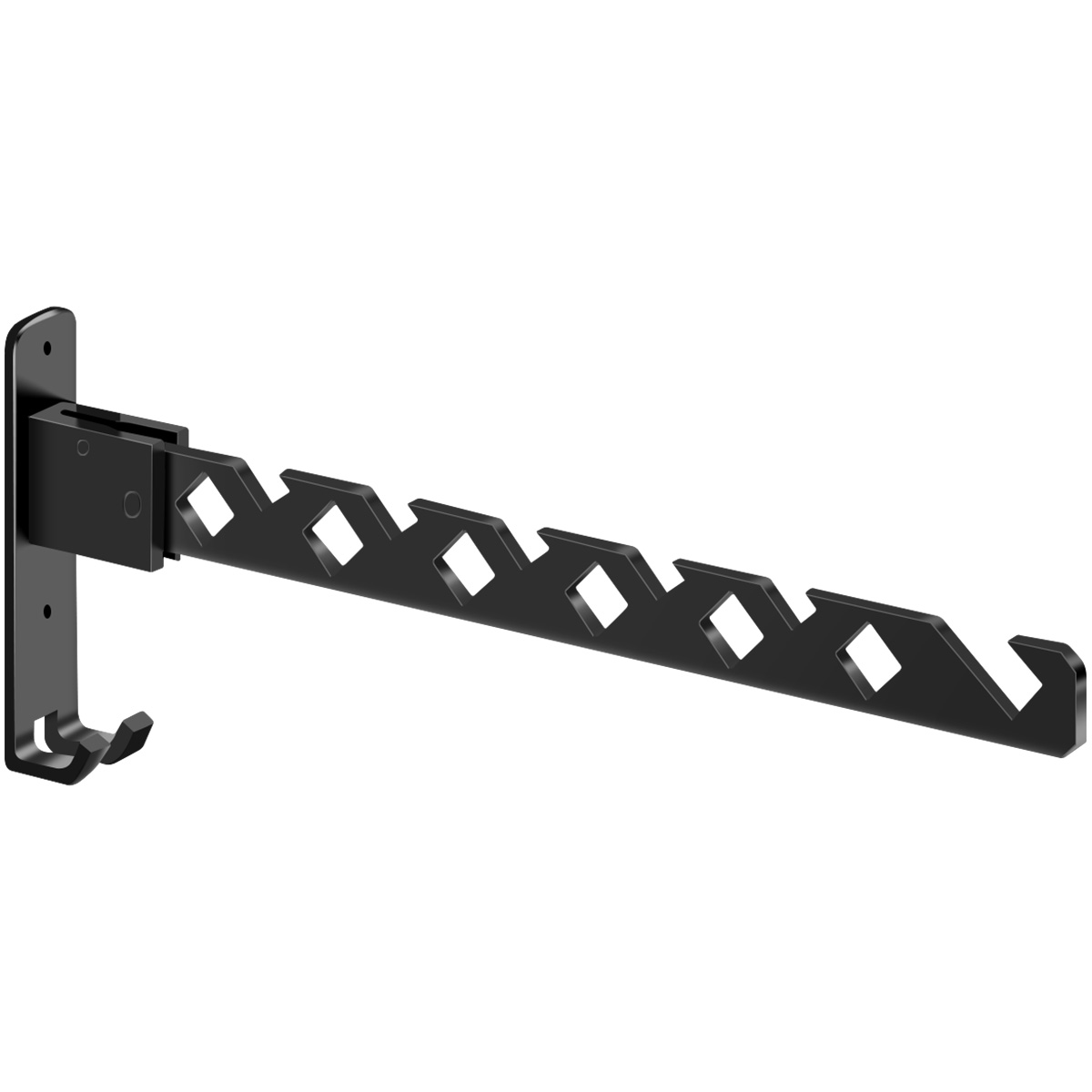 Tendedero de ropa montado en la pared ángulo ajustable de acero inoxidable plegable tendedero colgador ahorro de espacio en el hogar: Gris claro