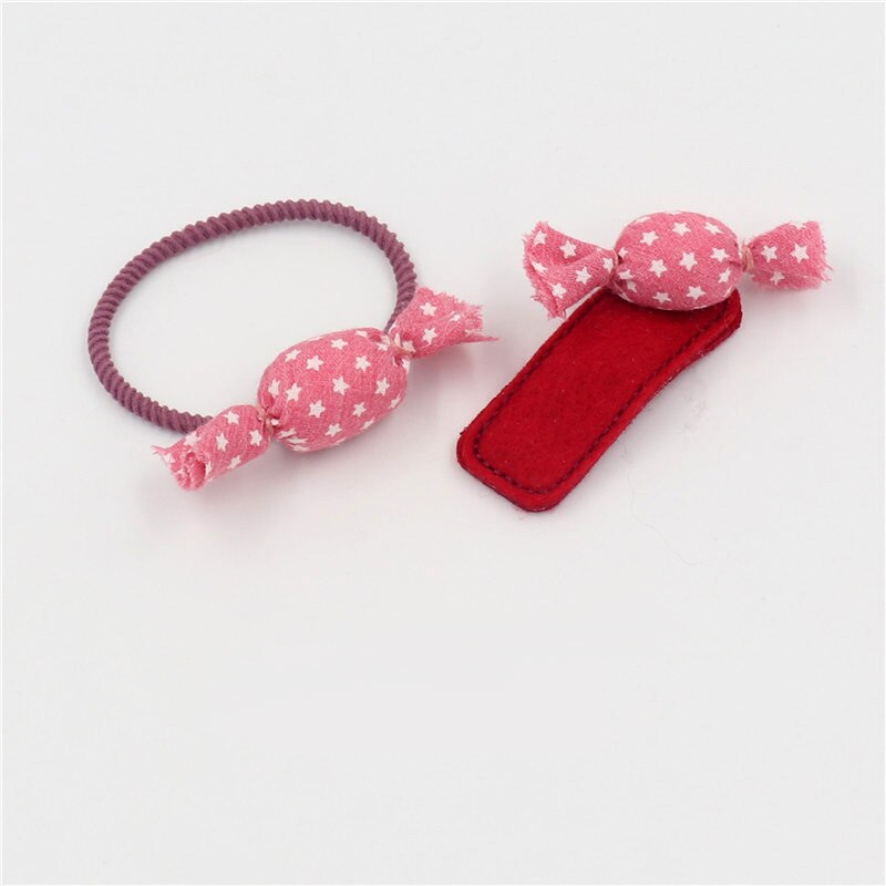 2 pièces Mignon Kid Filles Pinces À Cheveux Bonbons Tandem Boule Pompon Épingles À Cheveux Barrettes Chapeaux Bébé Enfants Cheveux Accessoires Chapeaux: 2-Red