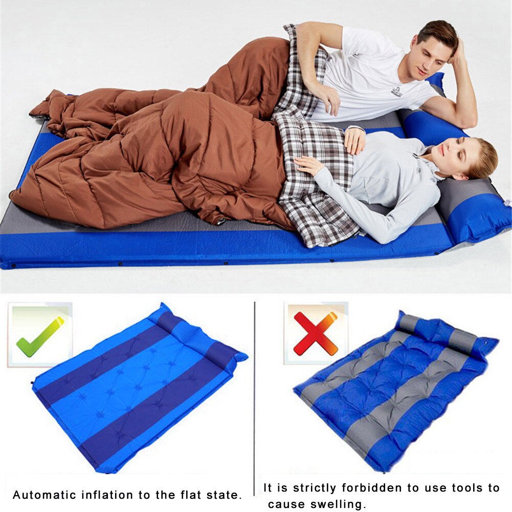 Car Automatic Inflatable Bed Auto Blow Up Car Mattress SUV Travel Sleeping Pad Trunk Air Cushion Portable Car Bed Camping Mat