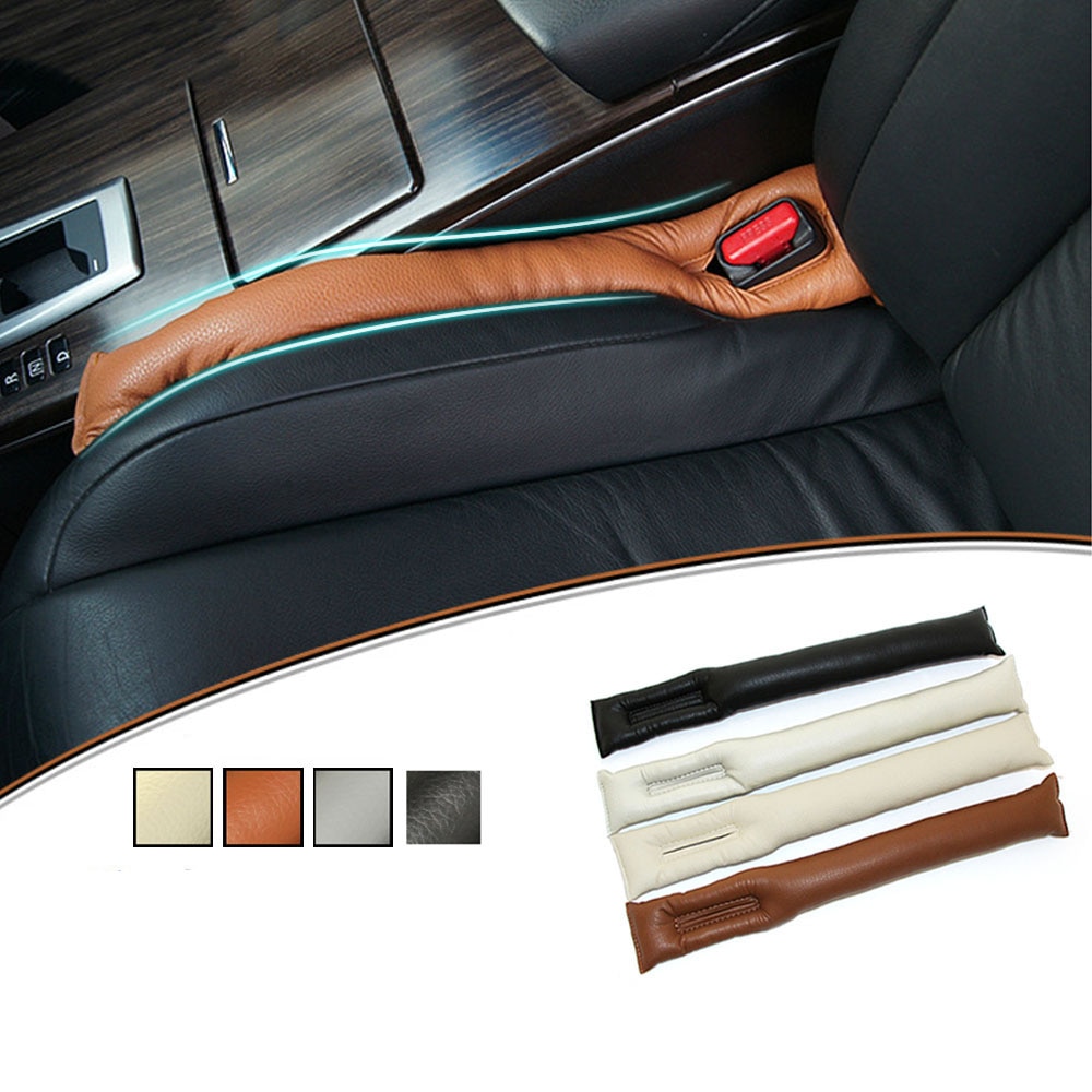 1pc pu lederen voorstoel gap stopper lekvrije stop pad vuller spacer mat kussenhoes auto accessoires universele pasvorm