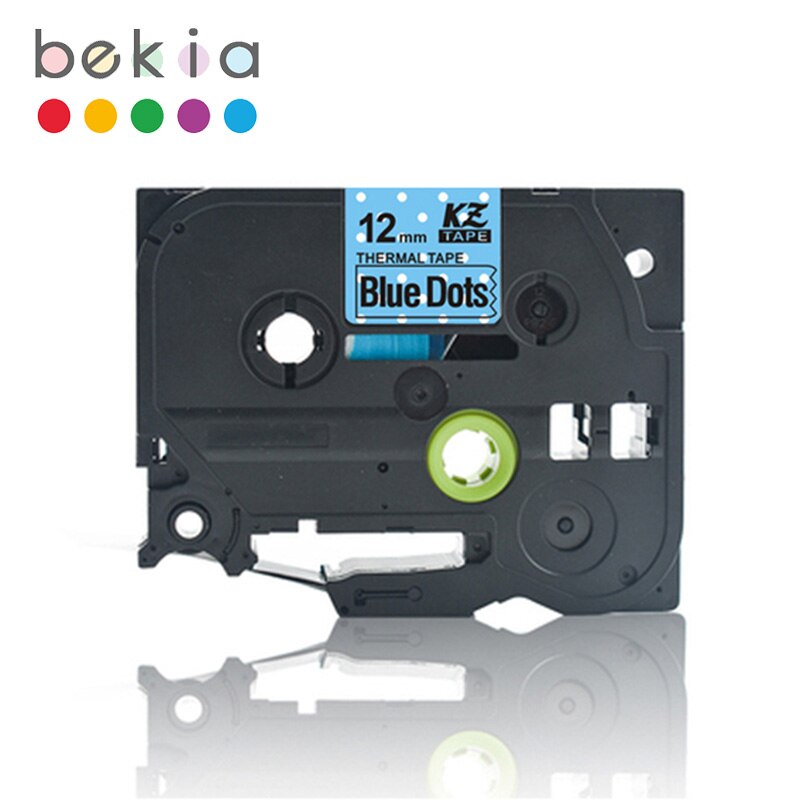 Beautiful patterns compatible laminated tze 131 tze 231 tze 631 12mm tze tape tze -231 tz-231 for brother p-touch printer label tape: Blue dots
