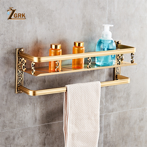 Zgrk space aluminium badeværelsesserie antik børstet håndklædering toiletpapirholder kopholder morgenkåbekrog badeværelse hardware: Gjl 11f