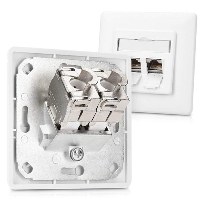 Network Cat6A Toolless Keystone Jack Module Full Shielded RJ45 Socket to LSA Toolfree Termination