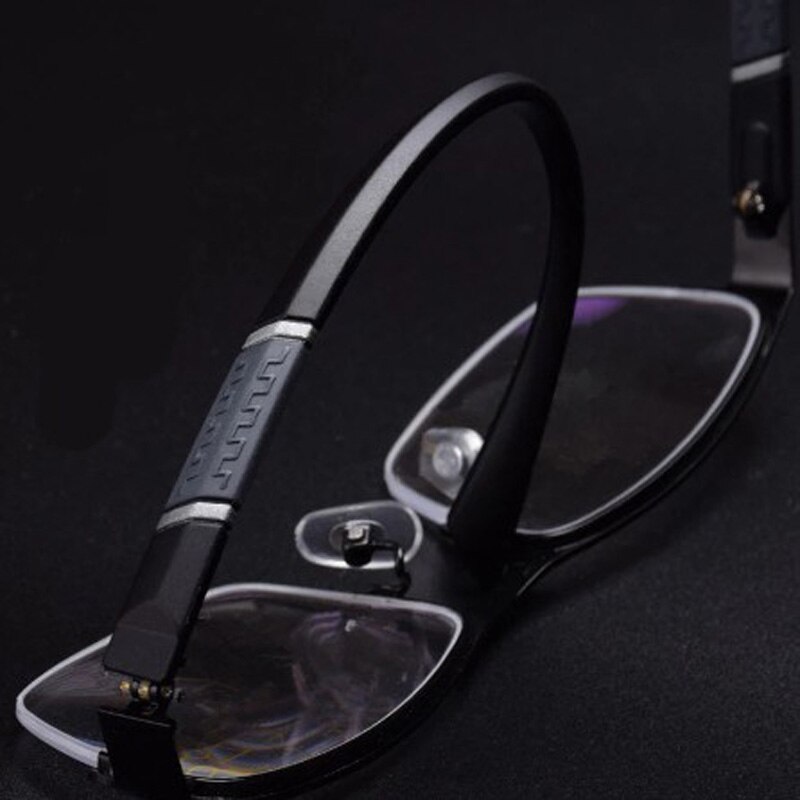 Mannen Leesbril Retro Half-Frame Business Verziend Brillen Dioptrie + 0 + 1.0 + 1.5 + 2.0 + 2.5 + 3.0 + 3.5 + 4.0