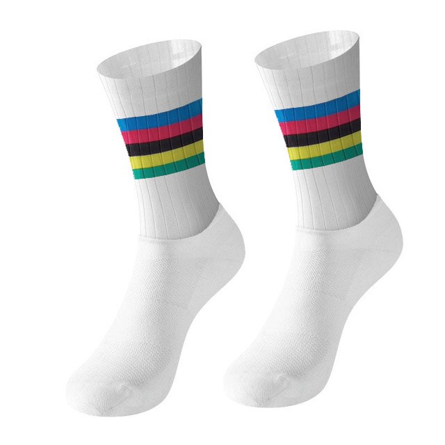 Mærke cykelsport sokker beskytter fødder åndbar fugtspredende sokker cykelsokker cykler sokker: 007