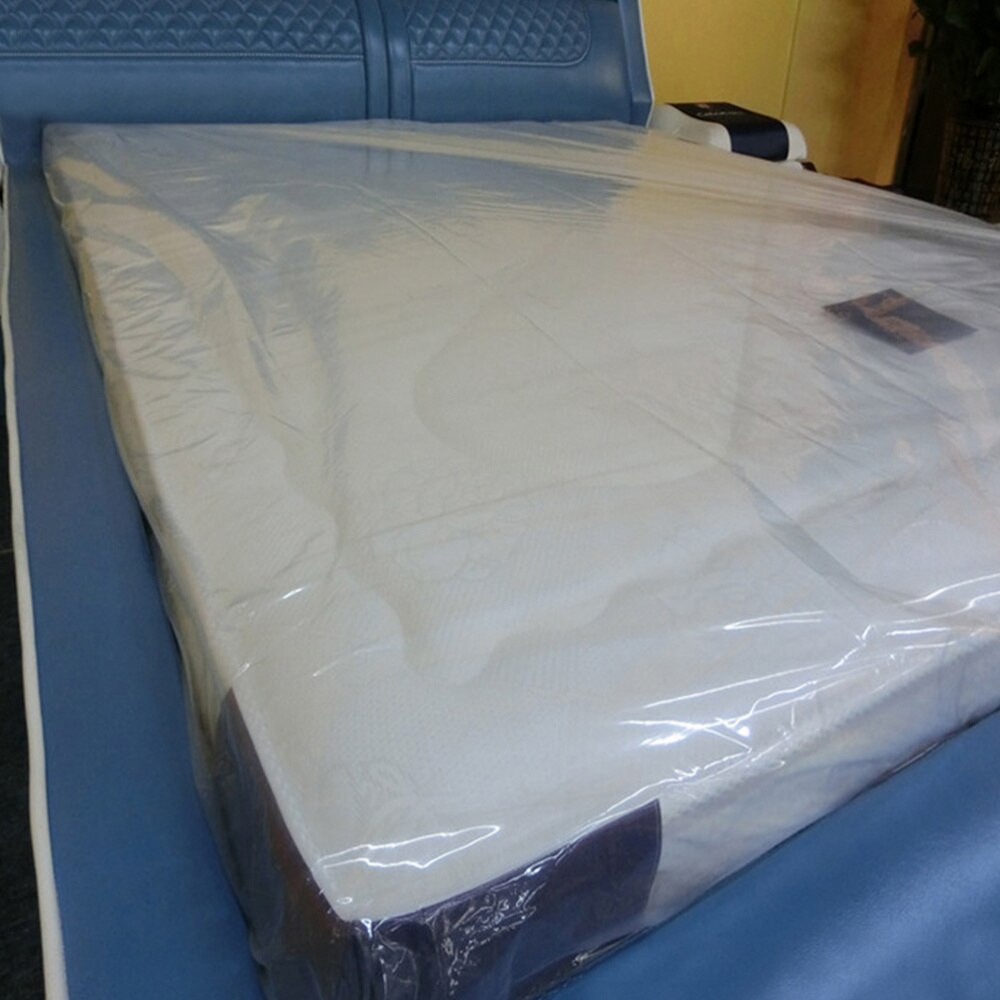 Gennemsigtig madras pad betræk pe selvklæbende dobbelt tykkelse madras beskyttende betræk til soveværelse i hjemmet: Default Title