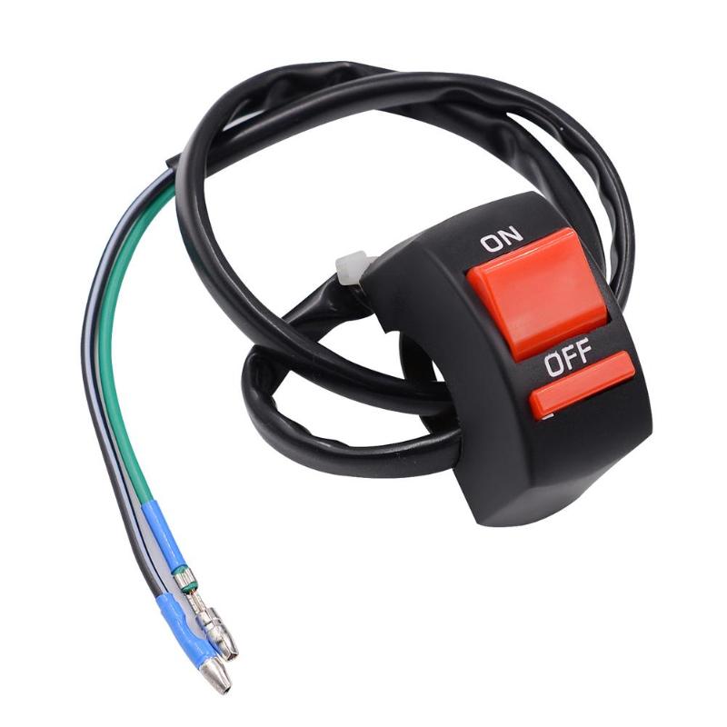 Interrupteur universel pour guidon de Moto, 7/8 pouces, phare de risque d'accident, ATV, Scooter, motoneige, accessoires marche/arrêt