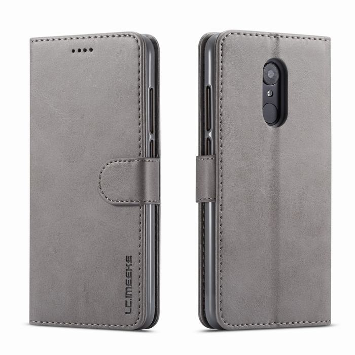 Caso di Vibrazione del cuoio Per Xiaomi redmi 5 xiomi redmi 5 Più Slot Per Schede Cassa Del Telefono Del Raccoglitore Della Copertura Per Coque Xiaomi redmi 5 Hoesje funda: For Redmi 5 Plus / Grigio