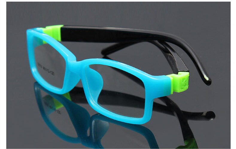 Ubrydelig fleksibel sikker nærsynethed optiske briller ramme briller børn rammer  tr90 brilleramme til børn spædbarn piger 8819: C7