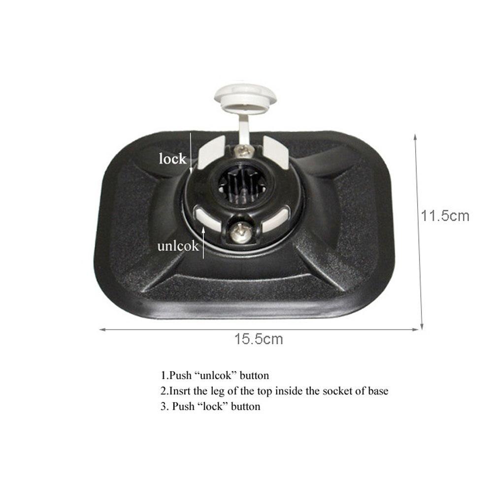 HiMISS Inflatable Boat Accessory Adjustable Direction Rod Holder Device Pole Fixer Fix Pole Mount Dinghy Raft Fishing Tool