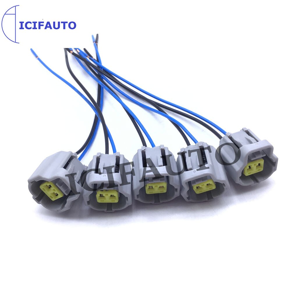 2 Pin Way Wire Waterproof Electrical Excavator oil temperature sensor Plug Pigtail Connector Wire wiring Harness with cable: 5PC