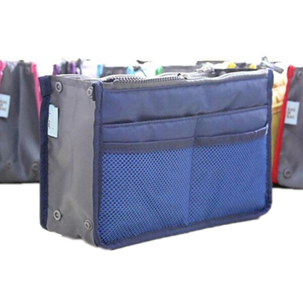 Delle donne Sacchetto Cosmetico di Grande Inserto Dell'organizzatore Della Borsa di Trucco Del Sacchetto Multi Funzionale Delle Donne Cosmetico di Immagazzinaggio di Borse Da Viaggio: Royalblue