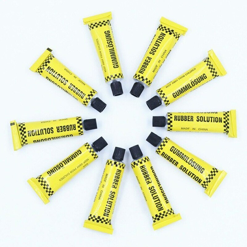 Pegamento de reparación de neumáticos de motocicleta, tubo interno de goma de cemento, parche frío, solución MJ, 10ml/10g