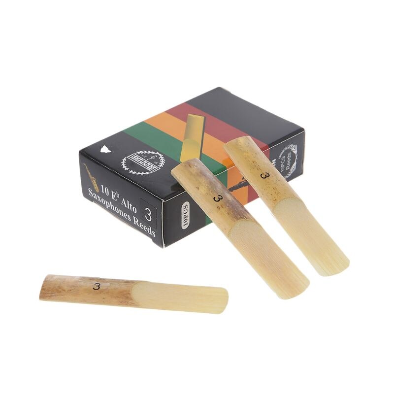 10pcs Eb Alto Saxophone Reeds Strength 2 2.5 3 Sax Woodwind Instrument Parts