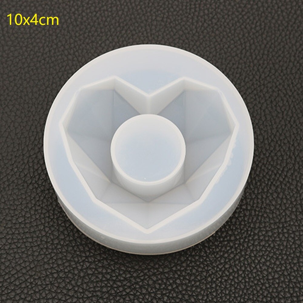 Huit faces multilatérales diamant visage Cube bougie à bricoler soi-même moule à la main aromathérapie bougie Silicone moule: B1