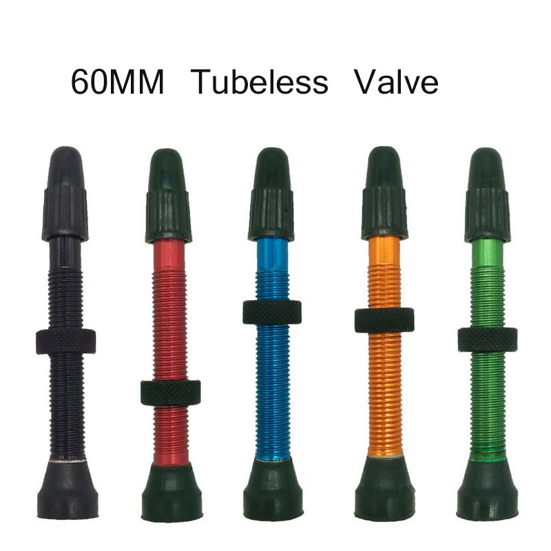 1 pcs bicycle valve for tubeless tire road bike MTB tubeless valve 48mm 60mm aluminum alloy no tube presta valve