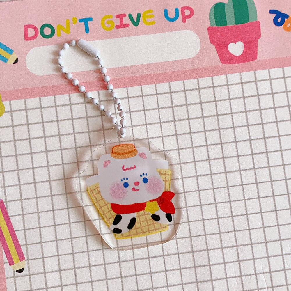 Milkjoy Bentoy Kawaii Keychain Travel Tag Girls Key Chain Bag Pendant Children Bag Accessories: 2