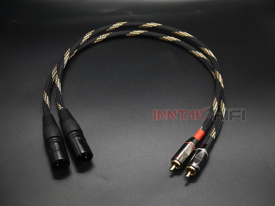 2Pcs/Pair CANARE AUDIO Cable RCA To XLR (Male or Female) HIFI Audio Cable For Amplifier DAC TV / 0.5M- 5M NO1062