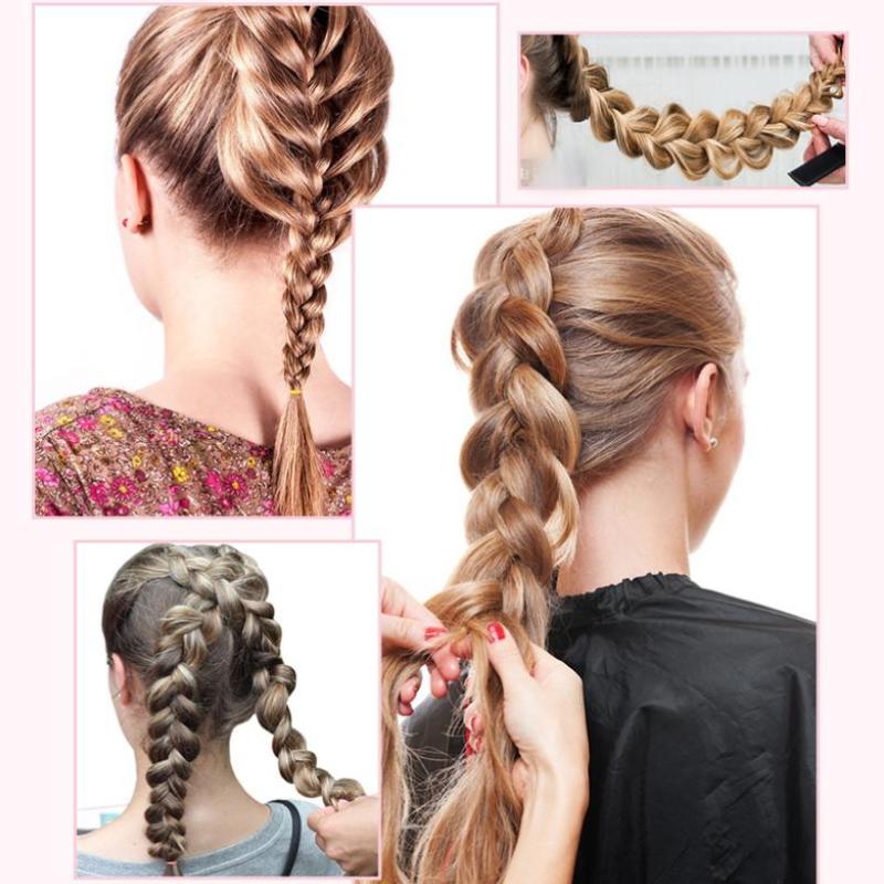 Fischgräten-Haarflechtwerkzeug Magischer Französischer Twist Styling-Haarknoten-Maker Tragbar Wiederverwendbar für Zuhause Salon Mädchen Tägliche Haarstyling-Anwendungen