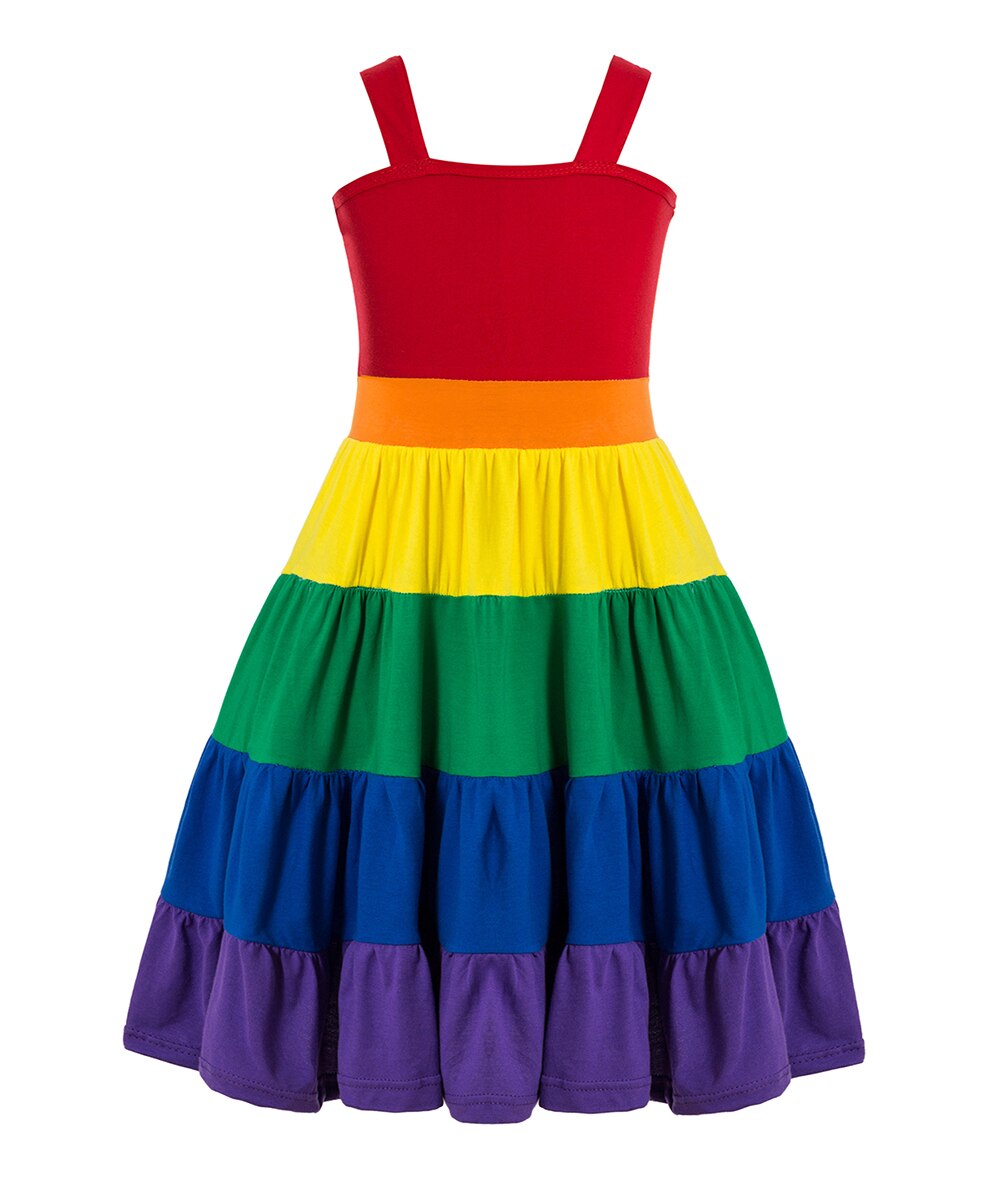 Regenboog verjaardagsfeestje jurk jojo siwa tutu jurk verjaardag regenboog jurk meisjes regenboog twirl jurk feestjurk twirly jurk