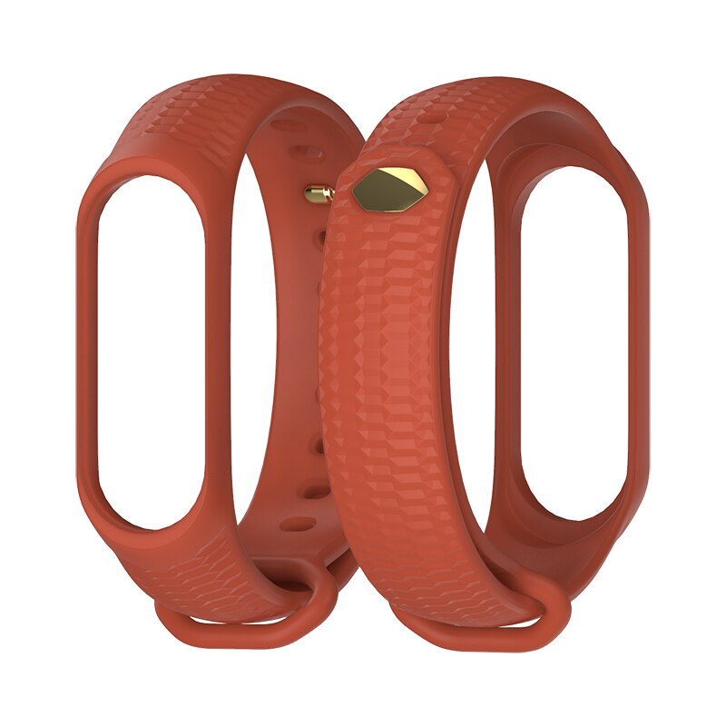 Mi Band 4 Strap Wrist Bracelet for Xiaomi Mi Band 3/4 Silicone Wristbands Correa Miband 3 Accessories: Orange Red
