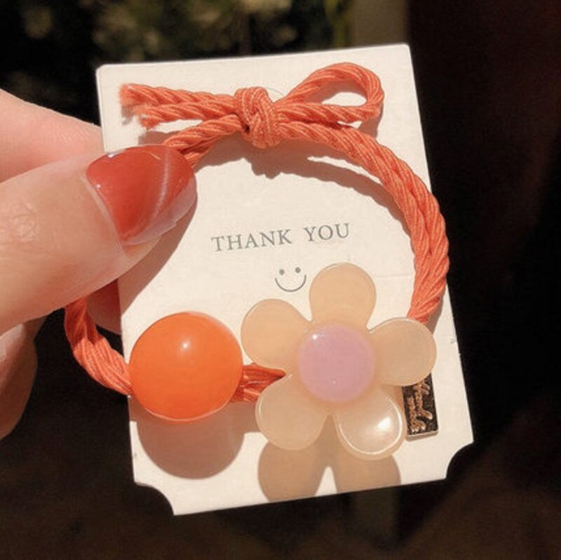 Lote de 24 unidades de coleteros de 4cm para niña, coleteros de colores del Arcoíris para niña, gomas de pelo elásticas, anillos de cuerda para niña, accesorios para el cabello: other 1pc