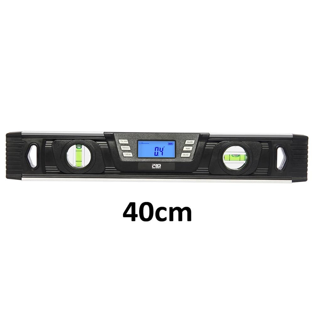Electronic Digital Level 40cm/60cm Inclinometer Protractor Angle Finder LCD Screen Magnets Nivel Digital Level By PROSTORMER: 40cm