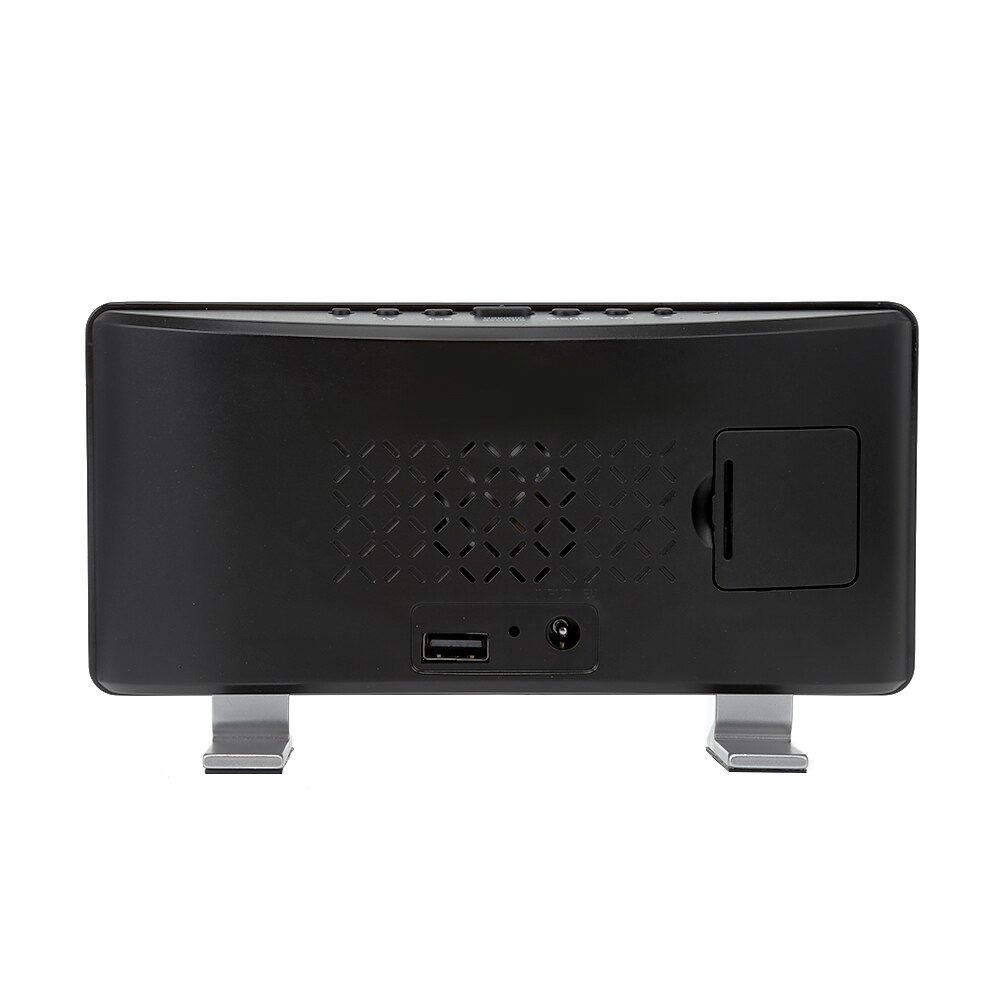 LED Music Digital Alarm Clock With USB Charging Port Snooze Function Brightness Adjustable Table Clock Bedroom Study Room Decor