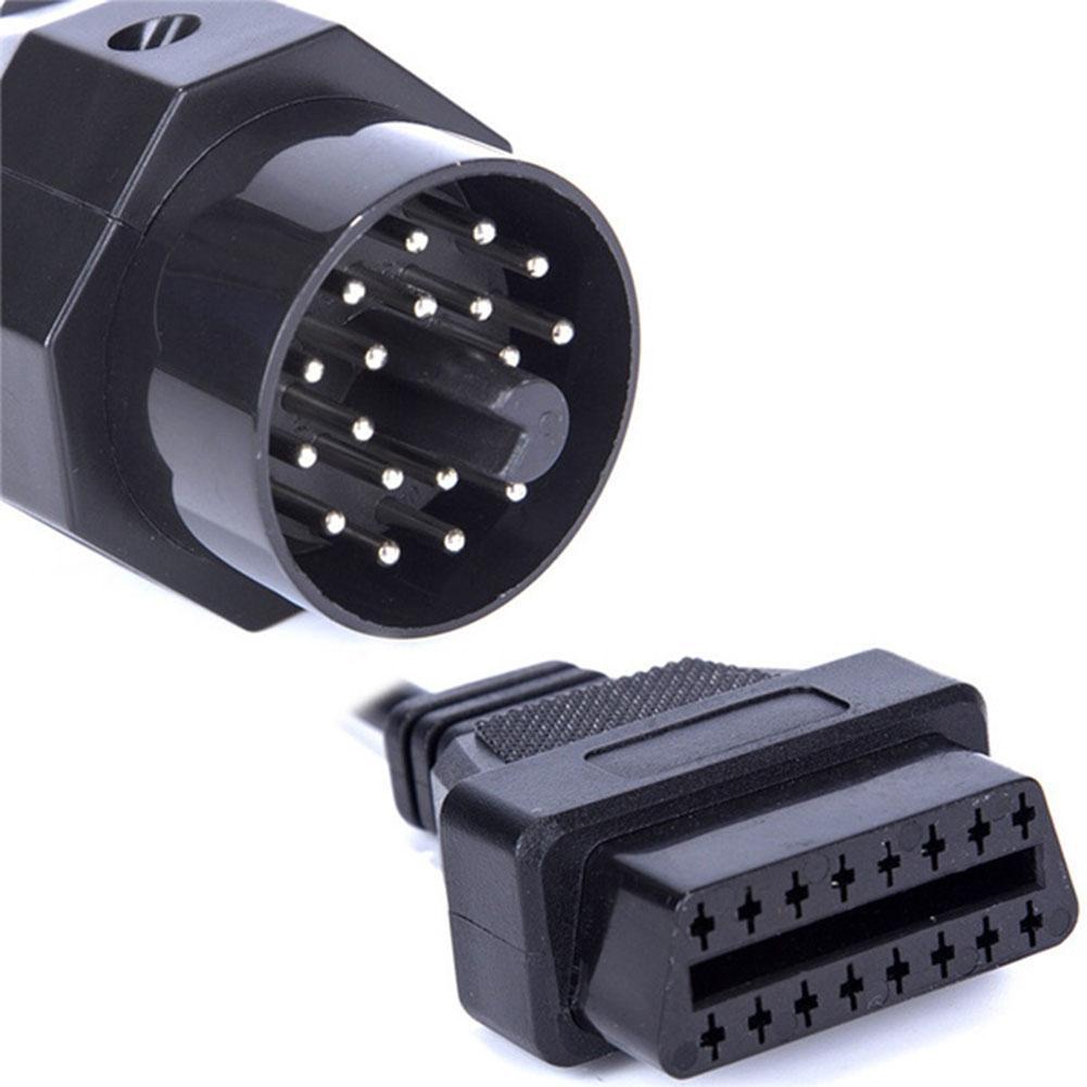 1Pc OBD OBD II Adapter Für BMW 20 Stift Zu OBD2 16 Stift Buchse E36 E39 X5 Z3 für BMW 20Stift Neue