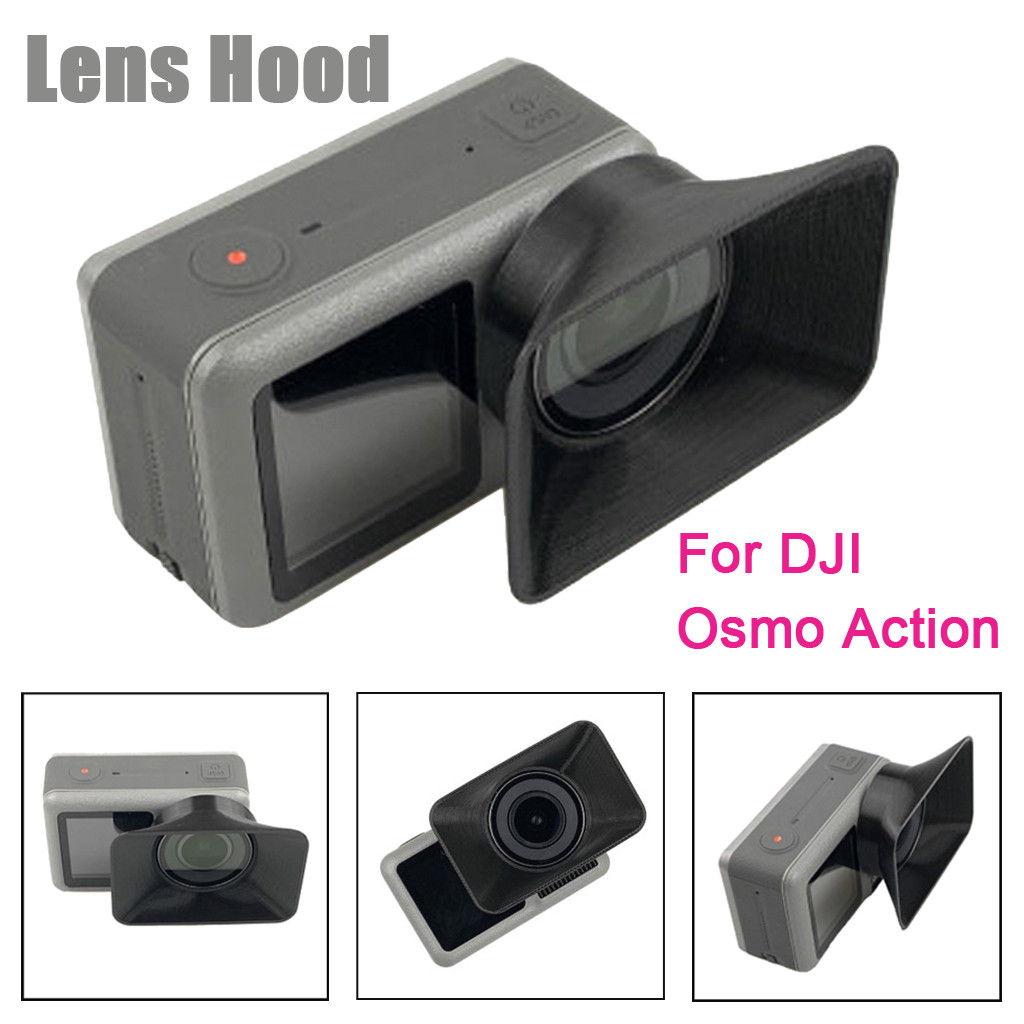OMESHIN Zonnekap Voor DJI Osmo Actie Camera 3D Gedrukt Zonnescherm Zonnekap Actie Camera Accessoires Voor Osmo Accessoires # c0605