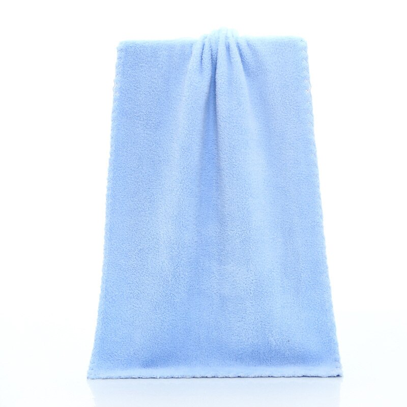 Serviette de bain de luxe en éponge velours pour adultes, 36x80cm, grande serviette douce et absorbante, couleur unie, pour salle de bain