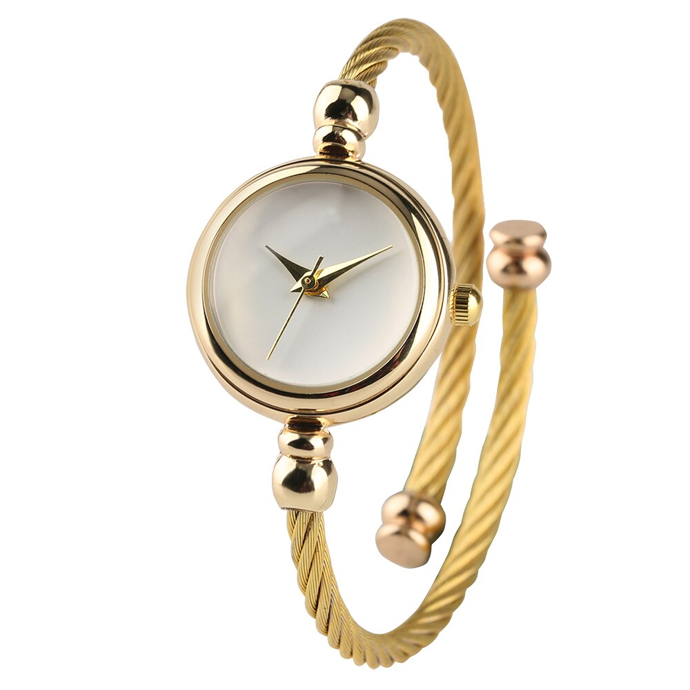 Luxe Dames Bangle Horloges voor Vrouwen Gouden Armband Horloge Mode Minimalistische Quartz Klok Reloj Mujer