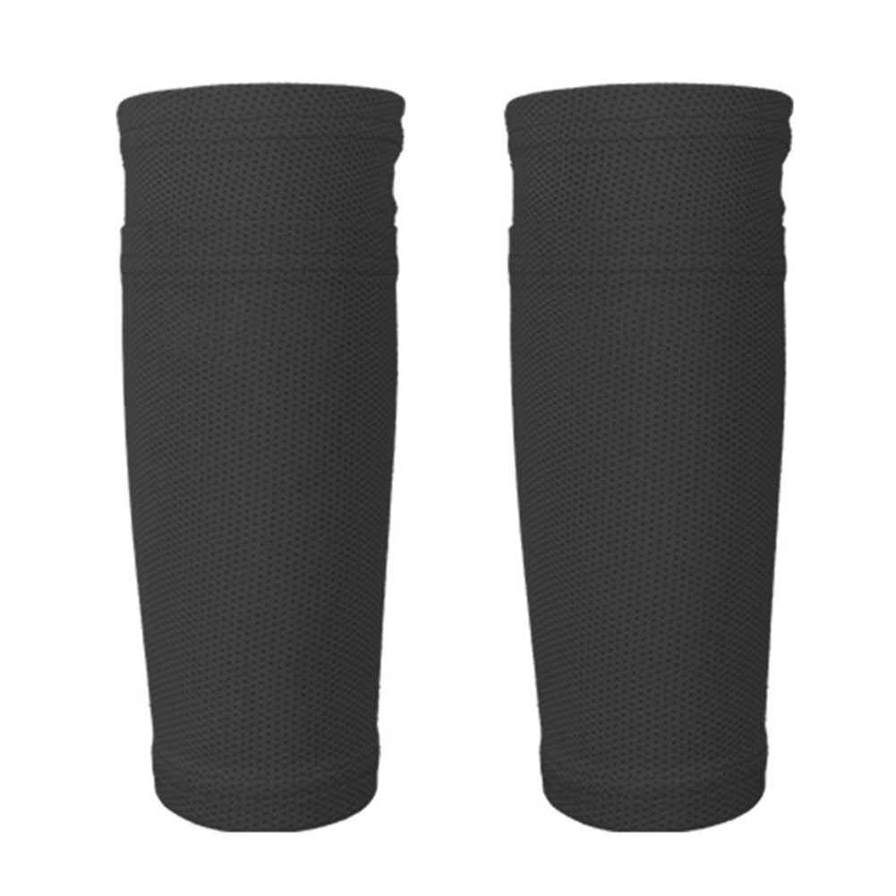 1 paar Ademend Mesh Sport Schilden Been Mouwen Nylon Legging Shin Guard Sokken Pads Voetbal Kalf Professionele Atleet: Zwart / M