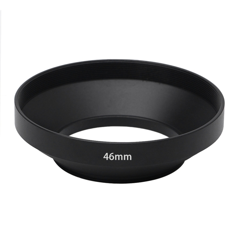 Camera Wide Screw in Mount Metal Lens Hood 39mm 40.5mm 43mm 46mm 49mm 52mm 55mm 58mm 62mm 72mm 77mm 82mm: SKY BLUE