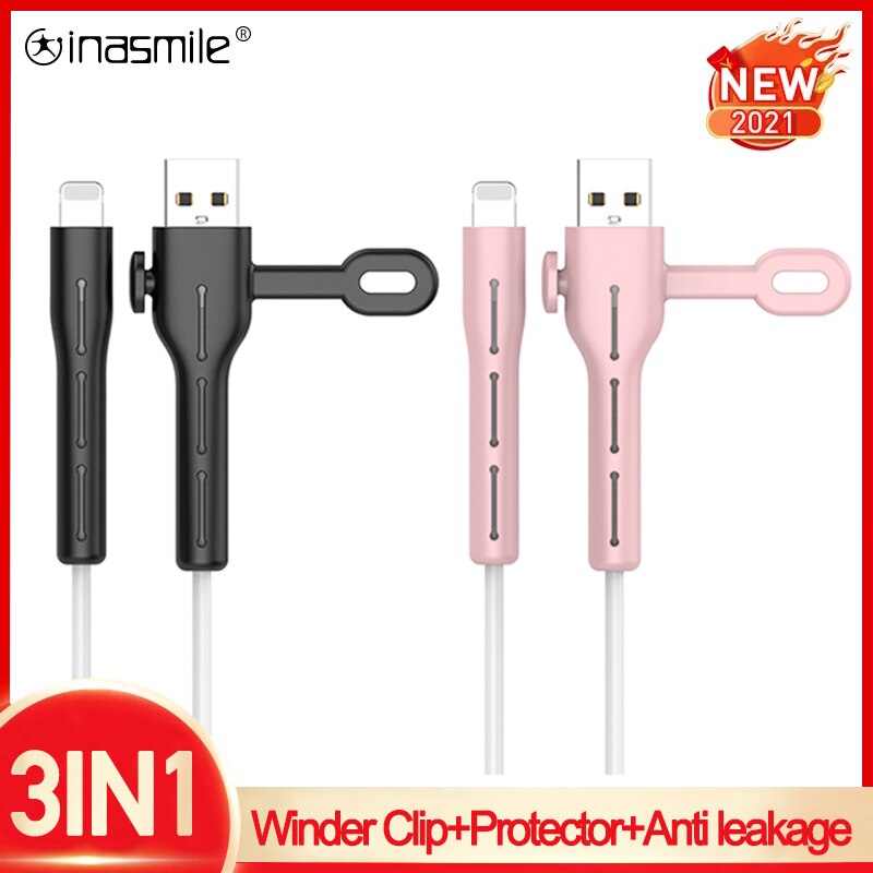 Kabel ładujący Protector do słuchawek iPhone uchwyt do kabli danych opaski do kabli winder Clip ładowarka przewód do zarządzania kablami organizer