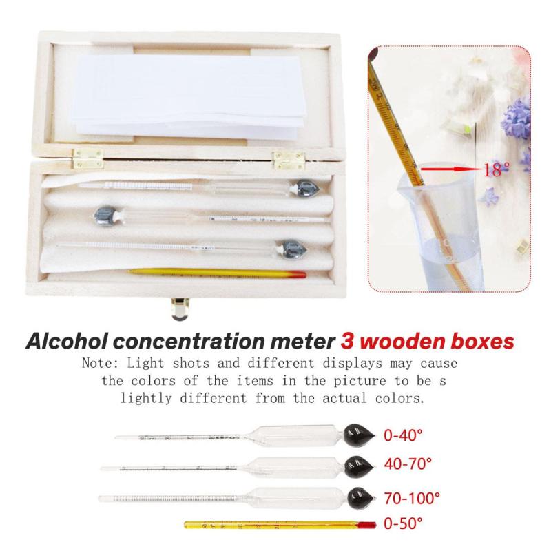 Alcohol measurement tester Wine Hydrometer Bar Detector Alcohol TesterInstrument Hydrometer Stick Alcohol Test Stick