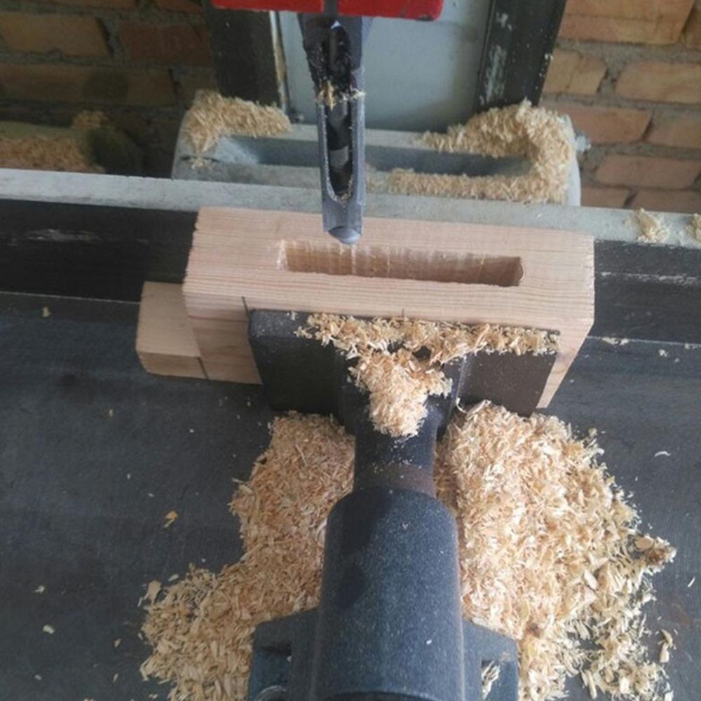 1PC Woodworking Drill 10mm/16mm Hollow Square Bits Square Hole Chisel Mortising Kits Tools Woodworking Square Hole